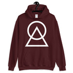 White Circle Triangle Unisex Hoodie Abyssinian Kiosk Harmonious Meeting Fashion Cotton Apparel Clothing Gildan Original Art