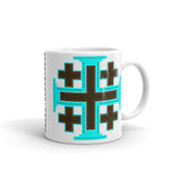 Cyan Black Orange #12 Cross Kaffa Mug