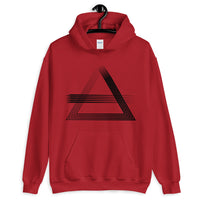 Black Triangles & Strikes Unisex Hoodie Abyssinian Kiosk Fashion Cotton Apparel Clothing Gildan Original Art