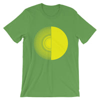 Yellow Half Star Half Circle Unisex T-Shirt Abyssinian Kiosk Fashion Cotton Apparel Clothing Bella Canvas Original Art