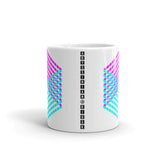 Cyan Magenta Cube Illusion Kaffa Mug