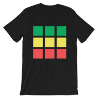 GYR Blocks Unisex T-Shirt Bella Canvas Original Art Abyssinian Kiosk Fashion Cotton Apparel Clothing Green Yellow Red Ethiopia Ethiopian Flag