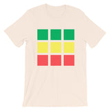 GYR Blocks Unisex T-Shirt Bella Canvas Original Art Abyssinian Kiosk Fashion Cotton Apparel Clothing Green Yellow Red Ethiopia Ethiopian Flag