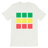 GYR Blocks Unisex T-Shirt Bella Canvas Original Art Abyssinian Kiosk Fashion Cotton Apparel Clothing Green Yellow Red Ethiopia Ethiopian Flag