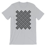 Black Solid Cross Pattern Unisex T-Shirt Abyssinian Kiosk Equal-Armed Cross Ethiopian Coptic Orthodox Christian Bella Canvas Original Art Fashion Cotton Apparel Clothing