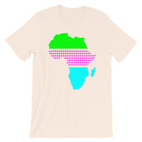 Africa Green Magenta Dots Cyan Unisex T-Shirt Abyssinian Kiosk Fashion Cotton Apparel Clothing Bella Canvas Original Art