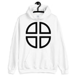 Between the Lines Cross Black Unisex Hoodie Abyssinian Kiosk Ethiopian Coptic Orthodox Tewahedo Christian Gildan Original Art Fashion Cotton Apparel Clothing