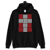 4 Lines White Cross Red Unisex Hoodie Abyssinian Kiosk Christian Gildan Original Art Fashion Cotton Apparel Clothing