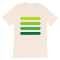 4 Green Bars Unisex T-Shirt Abyssinian Kiosk Lines Fashion Cotton Apparel Clothing Bella Canvas Original Art