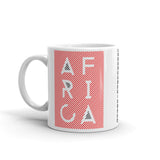 Africa Blank Letters Red Diagonals Kaffa Mug