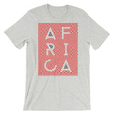 Africa Blank Letters Red Diagonals Unisex T-Shirt Abyssinian Kiosk Fashion Cotton Apparel Clothing Bella Canvas Original Art