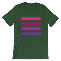 4 Pink to Purple Bars Unisex T-Shirt Abyssinian Kiosk Lines Fashion Cotton Apparel Clothing Bella Canvas Original Art