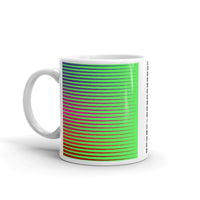 Purple to Red Streaks Green BG Kaffa Mug