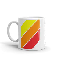 Yellow Orange Red Stripes Kaffa Mug