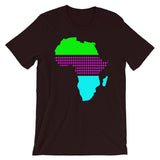 Africa Green Magenta Dots Cyan Unisex T-Shirt Abyssinian Kiosk Fashion Cotton Apparel Clothing Bella Canvas Original Art