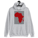 Black Squares Red Africa Unisex Hoodie Map African Abyssinian Kiosk Fashion Cotton Apparel Clothing Gildan Original Art