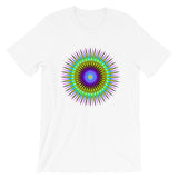 Psychedelic Star Unisex T-Shirt Trip Trippy Colorful Abyssinian Kiosk Bella Canvas Original Art Abyssinian Kiosk Fashion Cotton Apparel Clothing