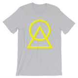 Yellow Circle Triangle Unisex T-Shirt Abyssinian Kiosk Harmonious Meeting Fashion Cotton Apparel Clothing Bella Canvas Original Art