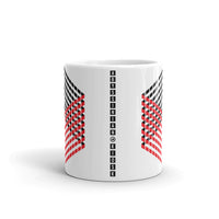 Red Black Cube Illusion Kaffa Mug