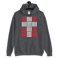 4 Lines White Cross Red Unisex Hoodie Abyssinian Kiosk Christian Gildan Original Art Fashion Cotton Apparel Clothing