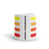 Yellow to Red Bars Kaffa Mug