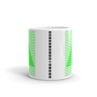 Green Lined Pyramid Kaffa Mug