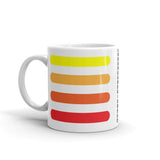 Yellow to Red Bars Kaffa Mug