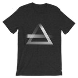 White Triangles & Strikes Unisex T-Shirt Abyssinian Kiosk Fashion Cotton Apparel Clothing Bella Canvas Original Art